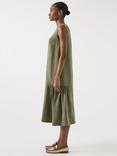 L.K.Bennett Alma Drape Midi Dress, Sage