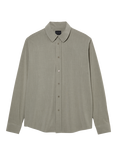 SISLEY Polyester Blend Regular Fit Shirt, Mid Green