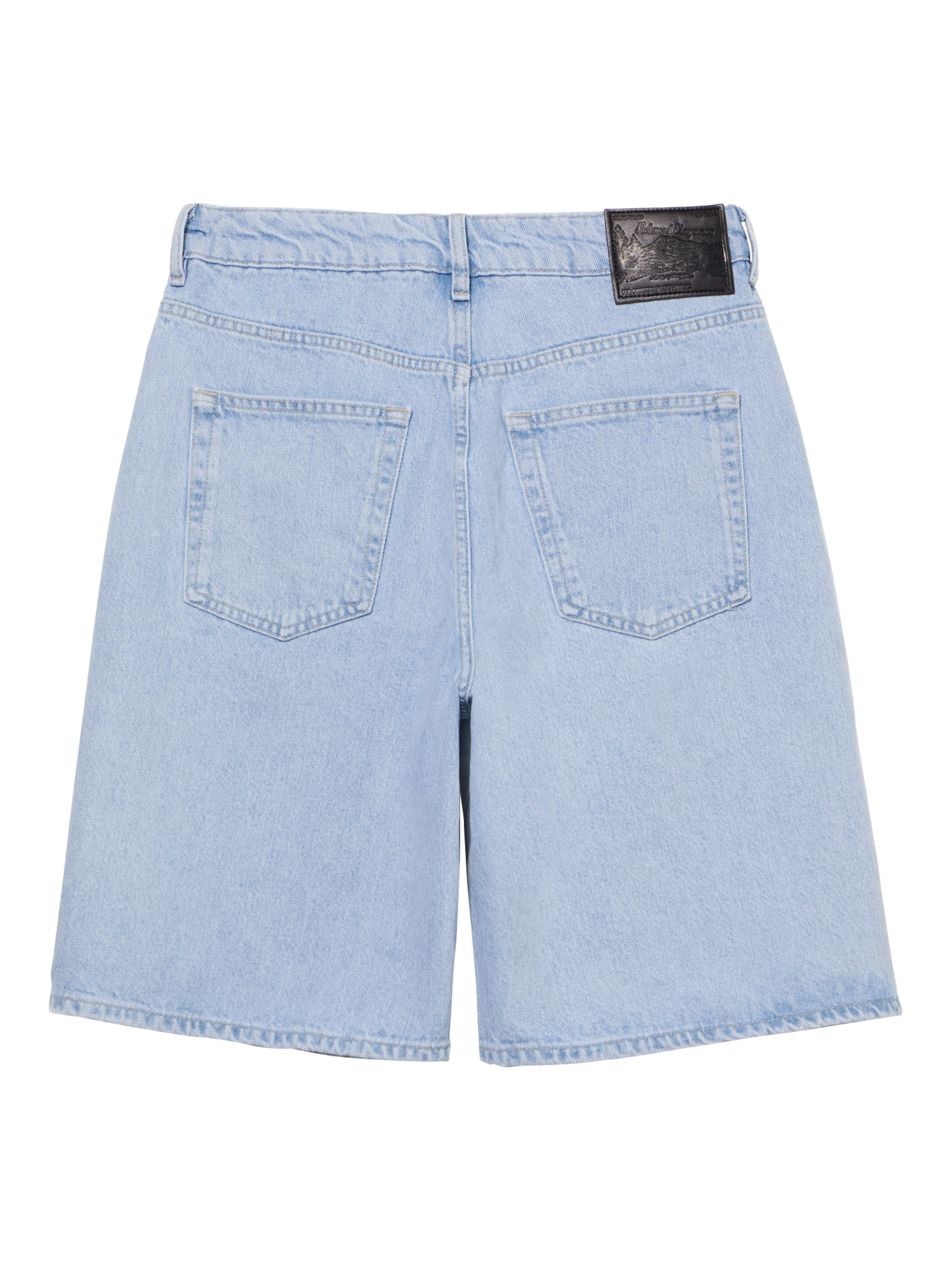 Product image 6 of 6, which shows SISLEY Relax Fit Denim Shorts, Blue, 29R