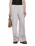 SISLEY Flared Pure Linen Trousers, Grey