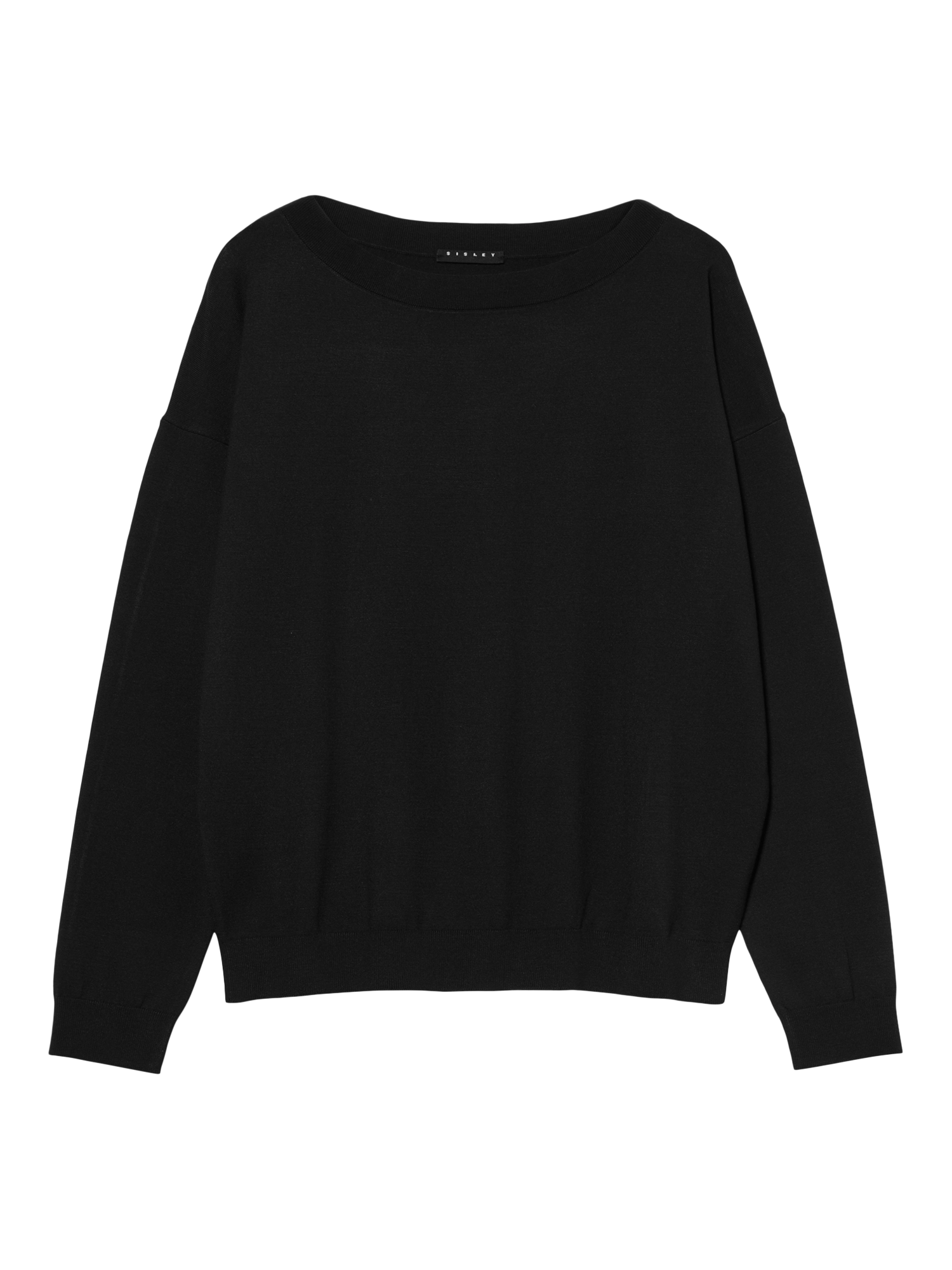 Product image 5 of 5, which shows SISLEY Boat Neck Jumper, Black, XS