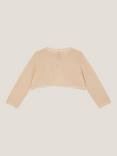 Monsoon Baby Maeve Scallop Trim Cardigan, Gold