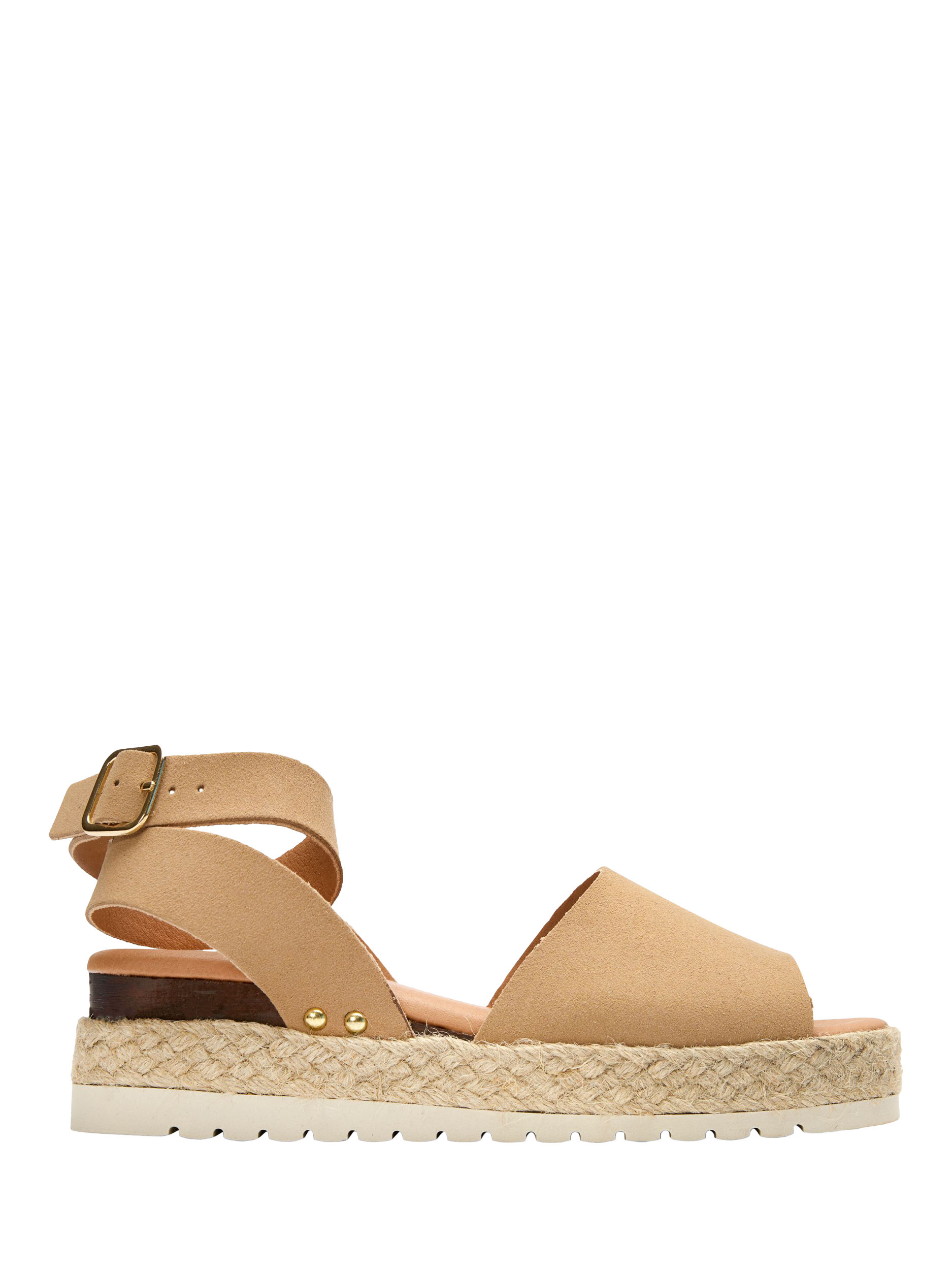 Product image 1 of 3, which shows V.GAN Vegan Dragon Espadrille Sandals, Taupe, 3