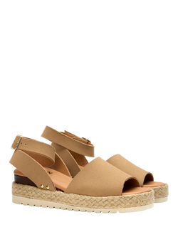 V.GAN Vegan Dragon Espadrille Sandals, Taupe - view 2, Taupe