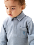 Angel & Rocket Baby Herringbone Mini Co-Ord Set, Blue