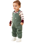 Angel & Rocket Baby Mini Dungarees Set, Green
