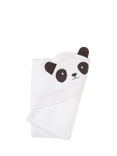 Angel & Rocket Baby Panda Hooded Towel, White