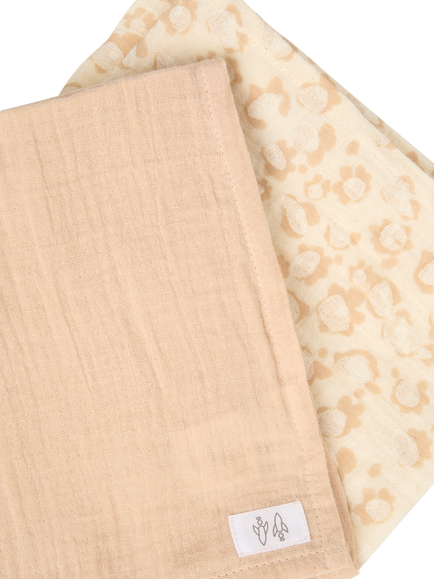 Angel & Rocket Baby Printed Muslin Set, Pink - view 2, Pink