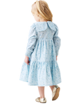 Angel & Rocket Kids' Bow Collar Cord Dress, Blue