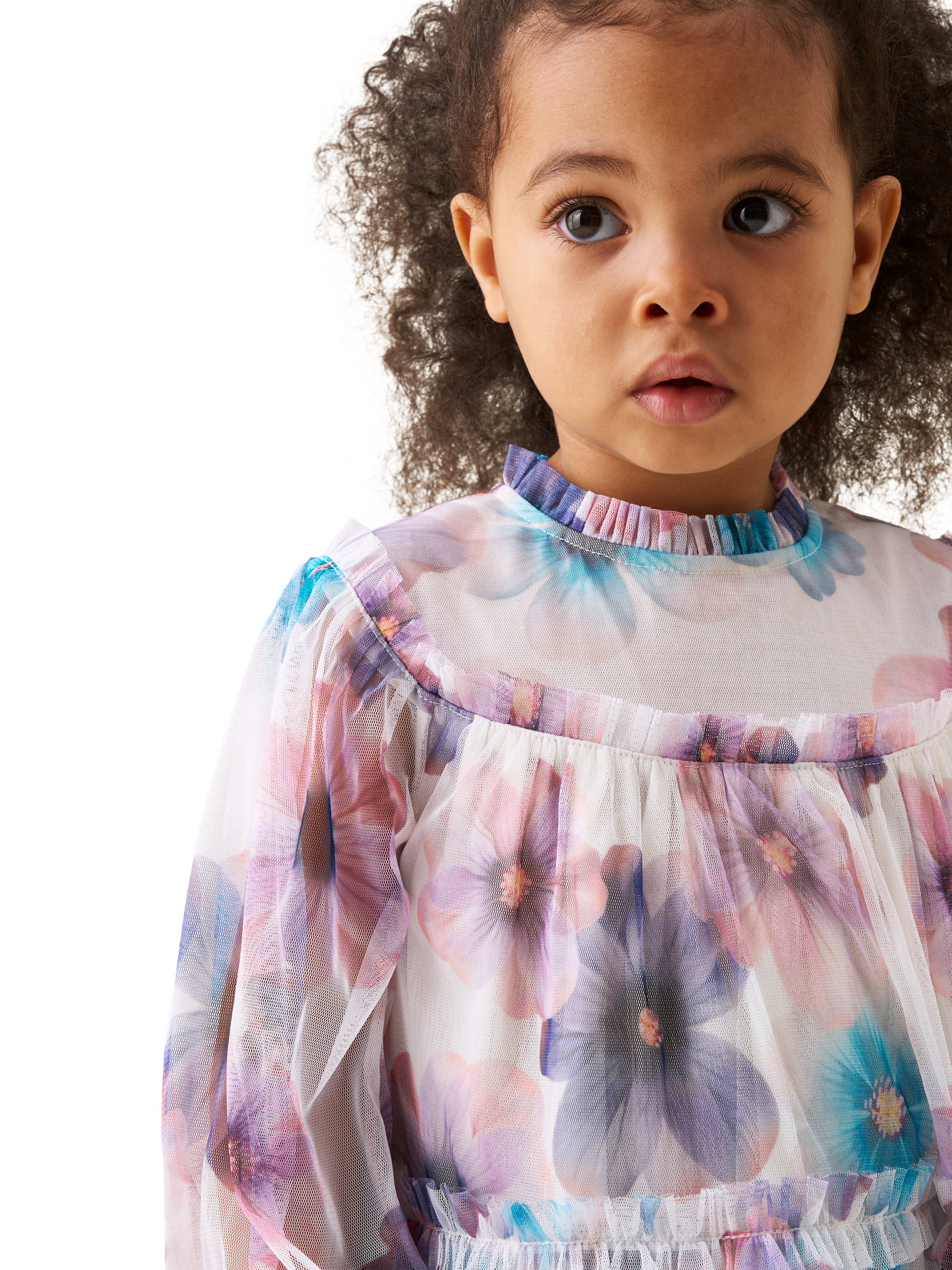 Product image 2 of 5, which shows Angel & Rocket Baby Mesh Dress, Multi, 3-6 months