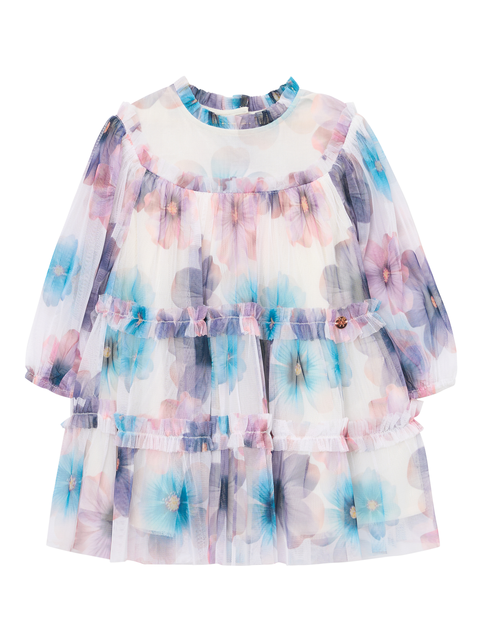 Product image 3 of 5, which shows Angel & Rocket Baby Mesh Dress, Multi, 3-6 months