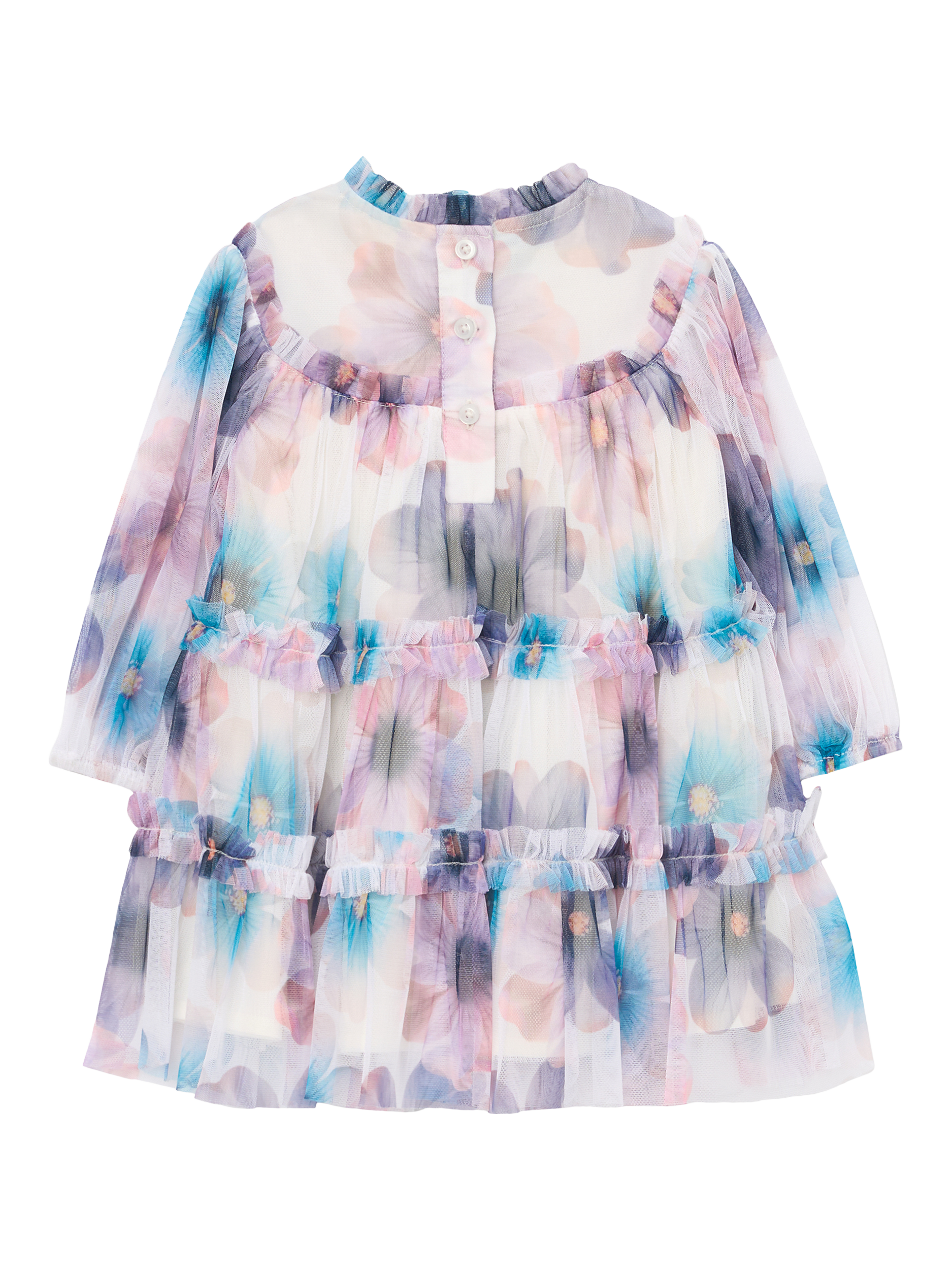 Product image 4 of 5, which shows Angel & Rocket Baby Mesh Dress, Multi, 3-6 months