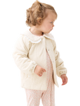 Angel & Rocket Baby Quilted Jersey Jacket, Stone