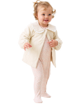 Angel & Rocket Baby Quilted Jersey Jacket, Stone
