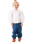 Angel & Rocket Kids' Cotton Embroidered Collar Blouse, White