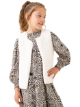 Angel & Rocket Baby Faux Fur Gilet, Cream