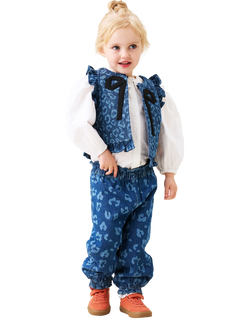 Angel & Rocket Baby Leo Denim Trousers, Blue - view 2, Blue