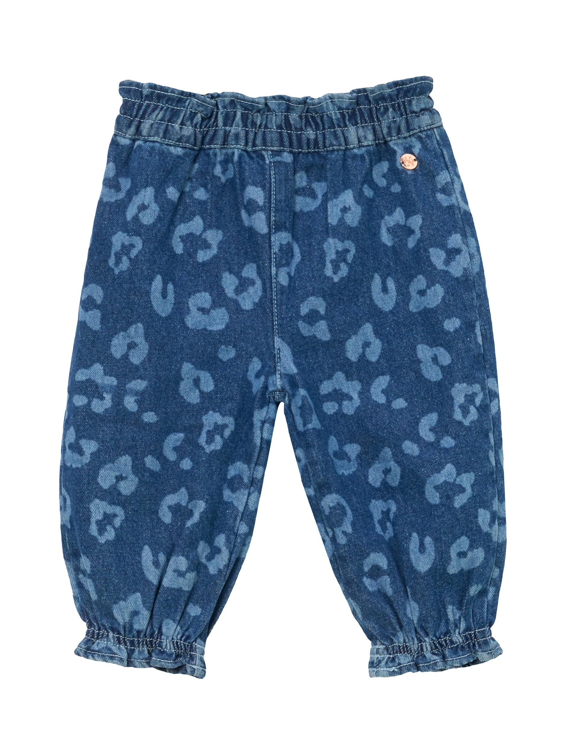 Product image 4 of 6, which shows Angel & Rocket Baby Leo Denim Trousers, Blue, 3-6 months