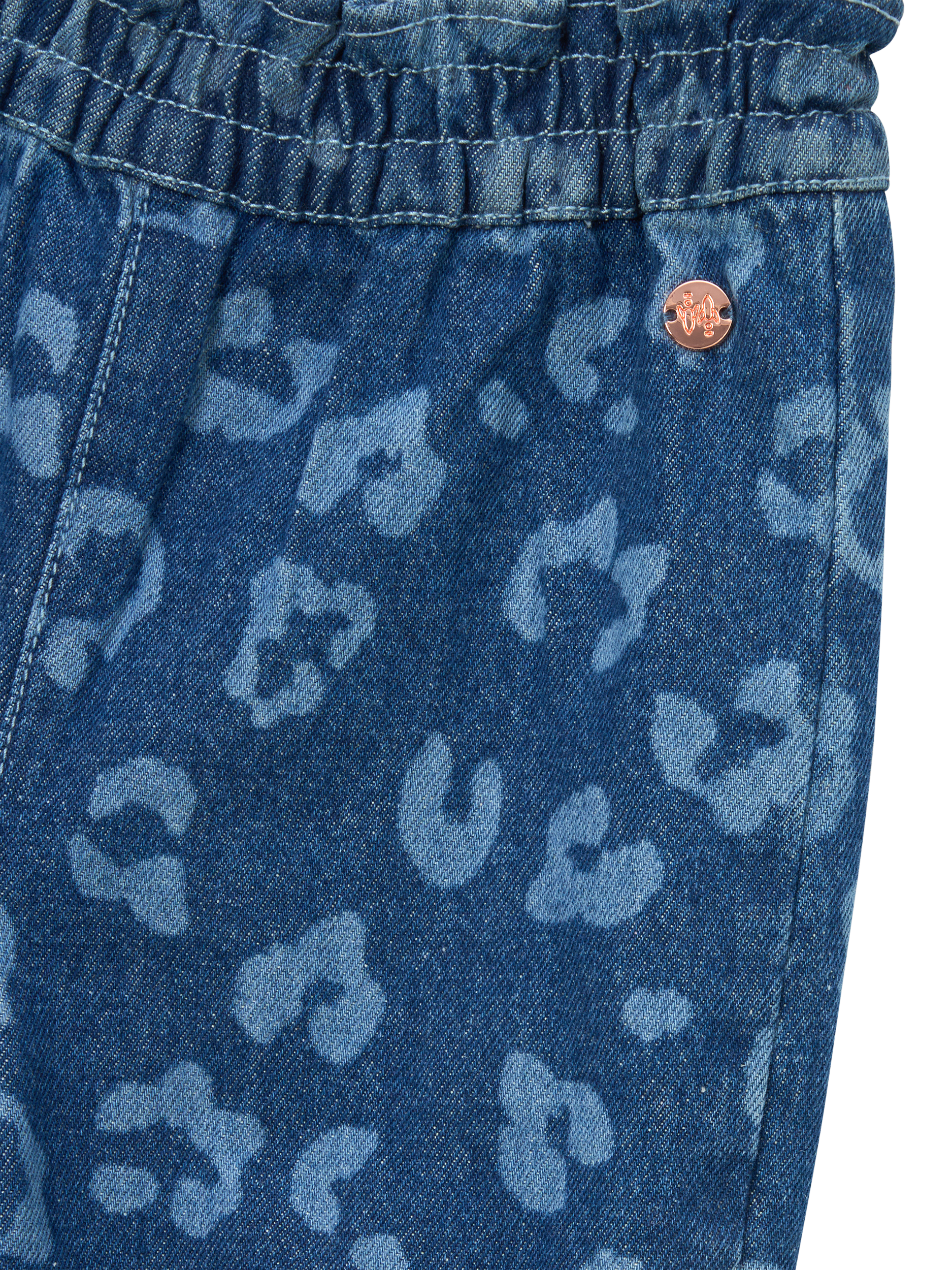 Product image 6 of 6, which shows Angel & Rocket Baby Leo Denim Trousers, Blue, 3-6 months