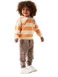 Angel & Rocket Baby Mini Cargo Joggers, Taupe