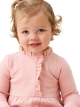 Angel & Rocket Baby's Cotton Blend Broderie Trim Onesie, Pink