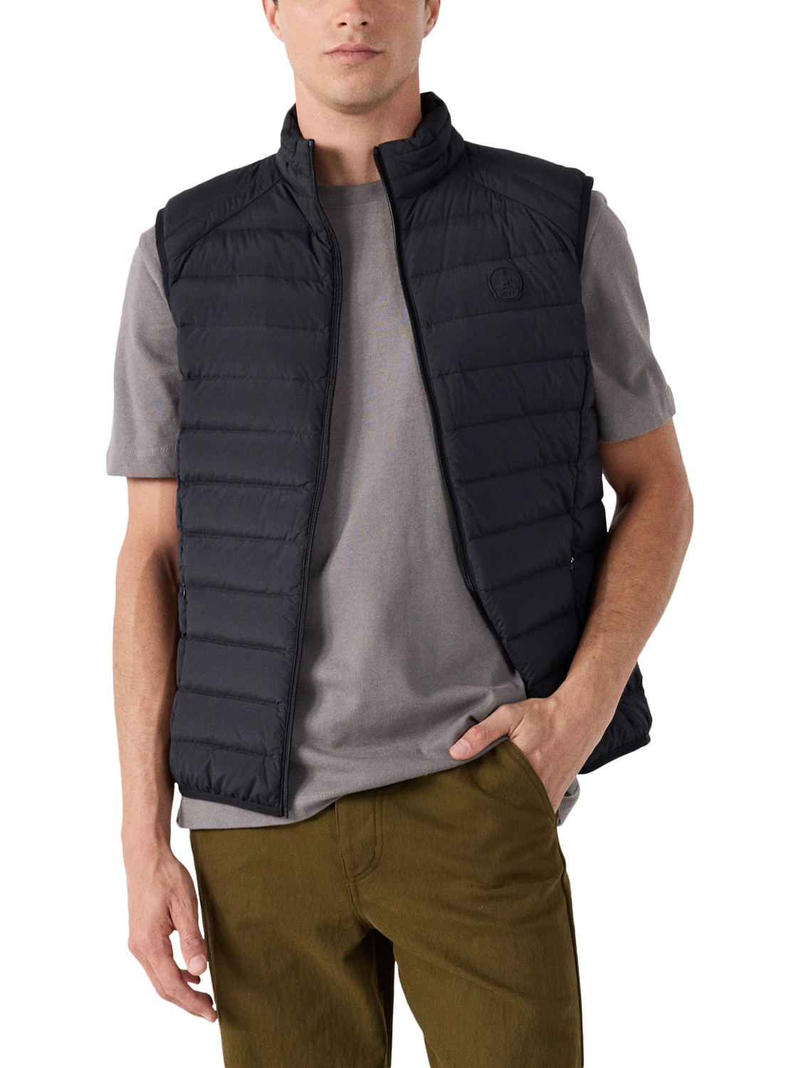 Product image 1 of 3, which shows JOTT Men's Arafo Down Vest, 999 Black, S