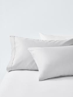 John Lewis 800 Thread Count Supima Cotton Sateen Duvet Cover Set - view 2, Light Grey