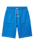 Benetton Kids' Jersey Bermuda Shorts, Blue