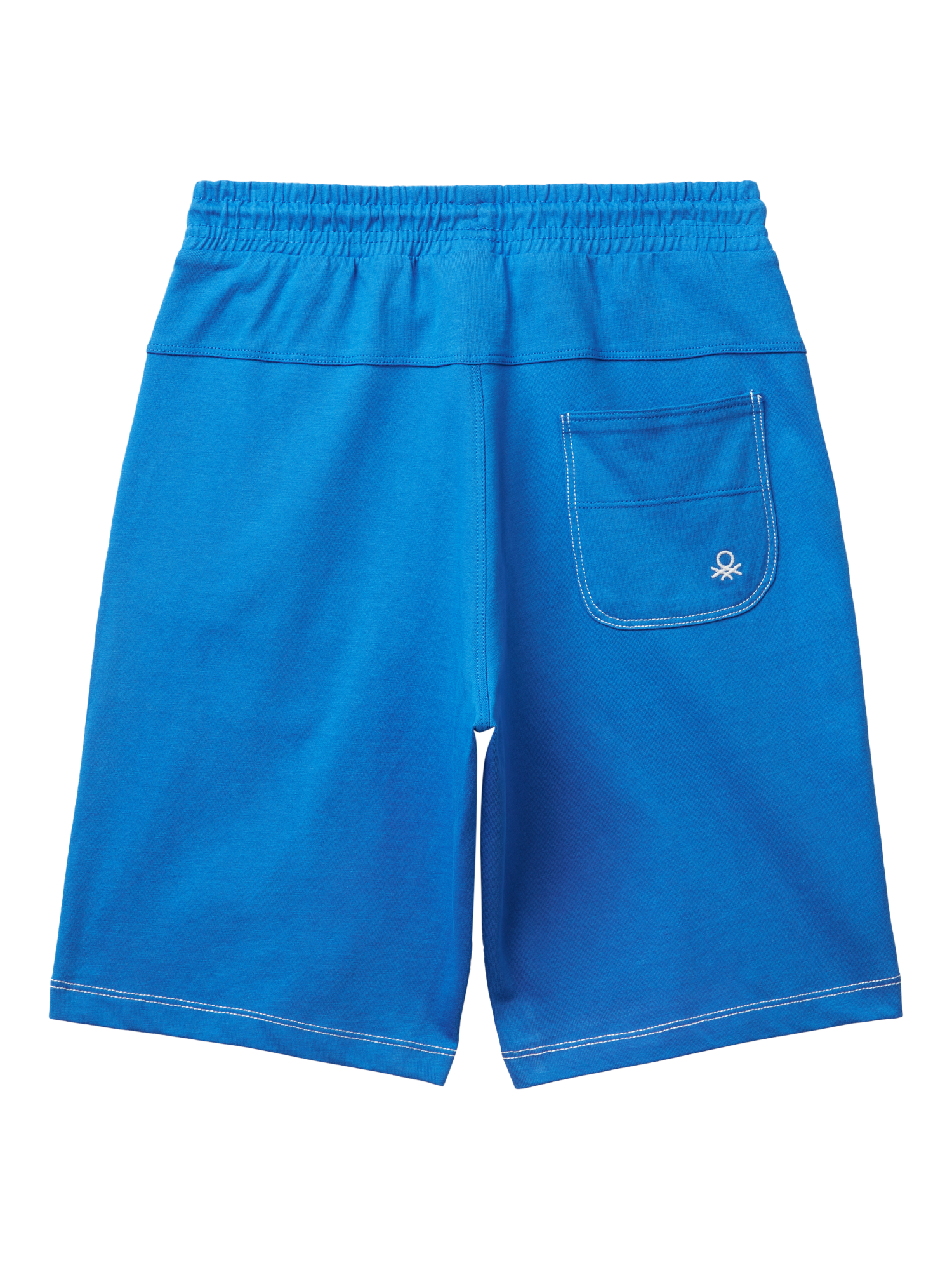 Product image 2 of 3, which shows Benetton Kids' Jersey Bermuda Shorts, Blue, 6-7 years