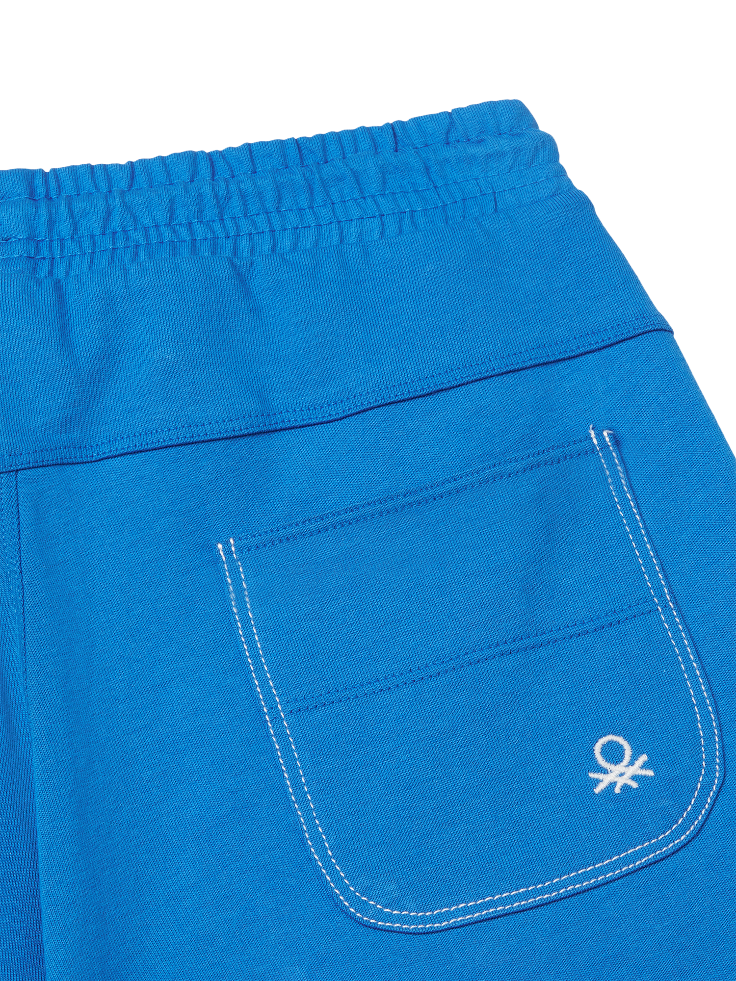 Product image 3 of 3, which shows Benetton Kids' Jersey Bermuda Shorts, Blue, 6-7 years