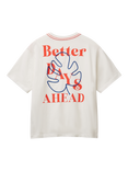 Benetton Kids' Jersey T-Shirt, Offwhite