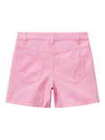 Benetton Kids' Cotton Twill Shorts, Pink