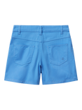 Benetton Kids' Cotton Twill Shorts, Periwinkle