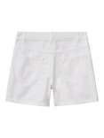 Benetton Kids' Cotton Twill Shorts, Optical White