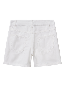 Benetton Kids' Cotton Twill Shorts - view 2, Optical White