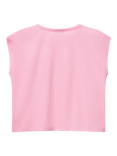 Benetton Kids' Starfish Sequin Embroidered Sleeveless T-Shirt