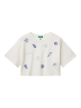 Benetton Kids' Shells Boxy T-Shirt