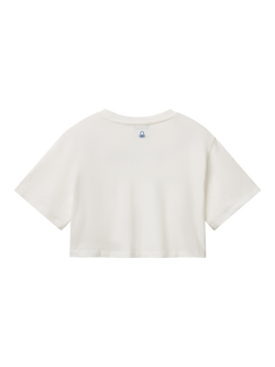 Benetton Kids' Shells Boxy T-Shirt - view 2, Offwhite