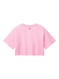Benetton Kids' Shells Boxy T-Shirt, Pink