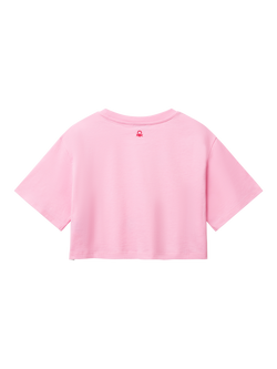 Benetton Kids' Shells Boxy T-Shirt - view 2, Pink