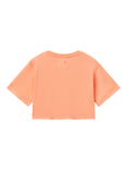 Benetton Kids' Flower Boxy T-Shirt, Peach