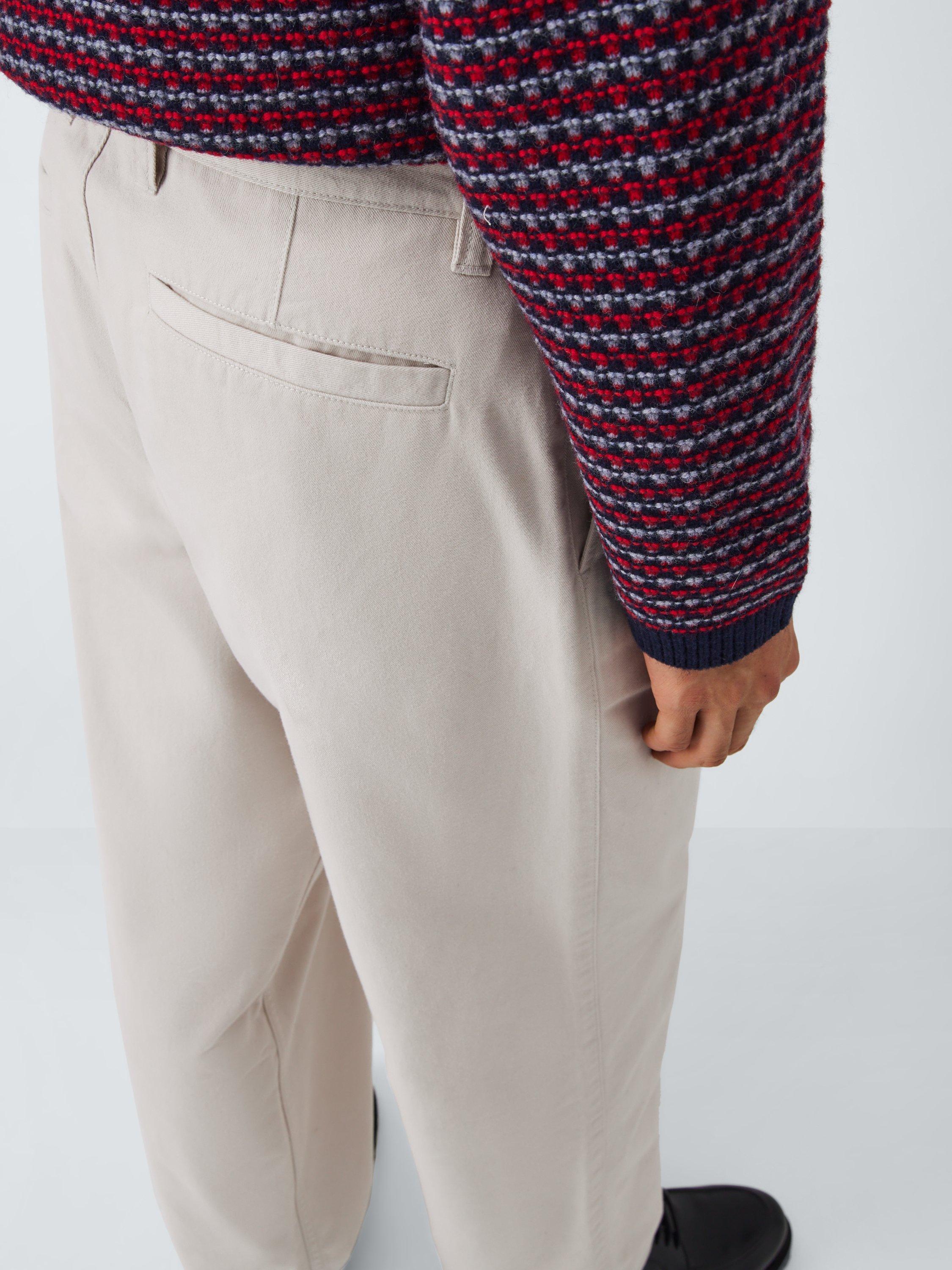 Product image 5 of 6, which shows John Lewis Relaxed Cotton Chinos, Ecru, 30R