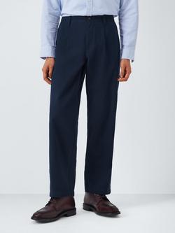 John Lewis Relaxed Cotton Chinos, Sky Captain