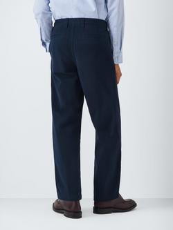 John Lewis Relaxed Cotton Chinos - view 2, Sky Captain