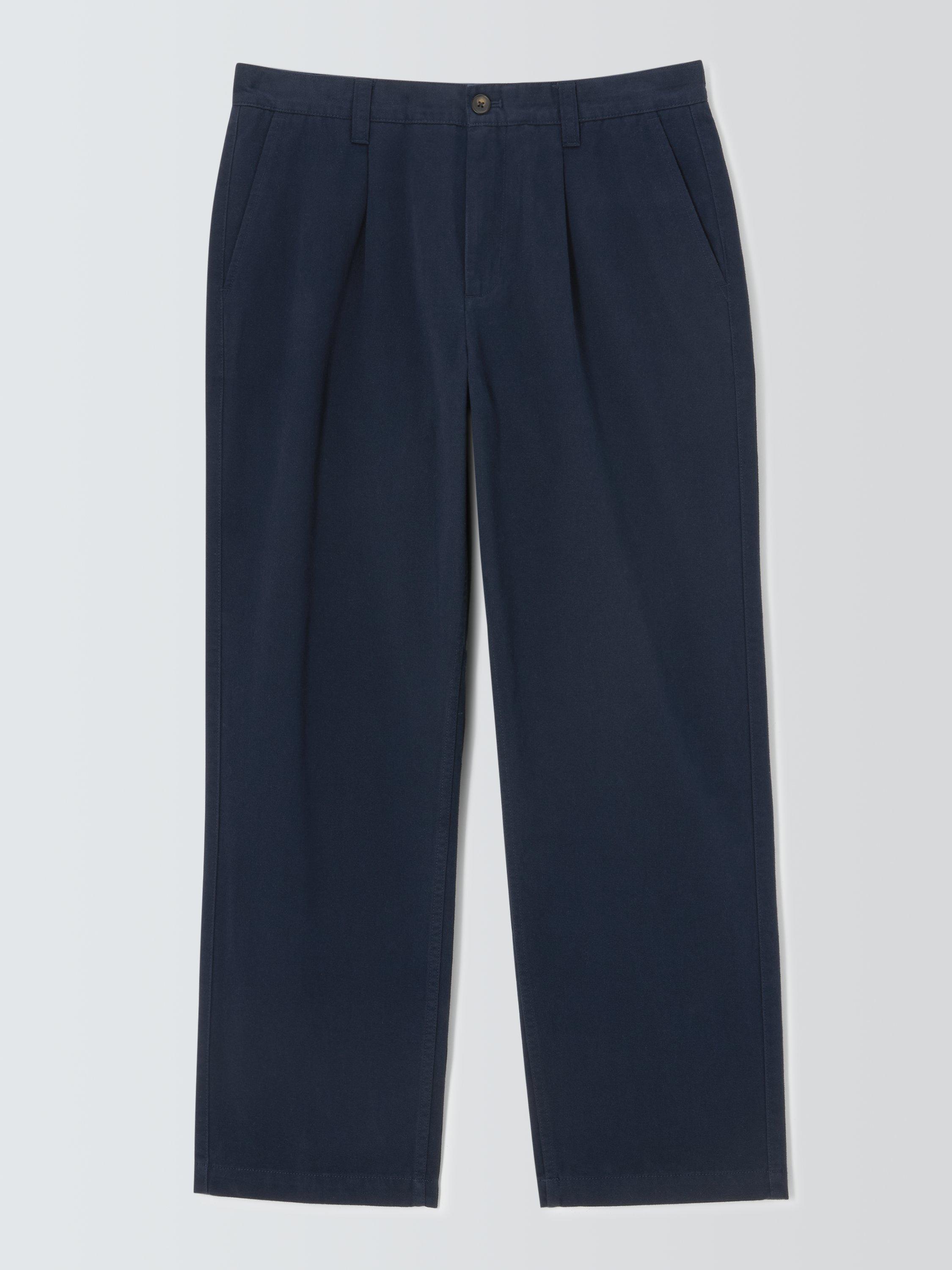 Product image 6 of 6, which shows John Lewis Relaxed Cotton Chinos, Sky Captain, 30R