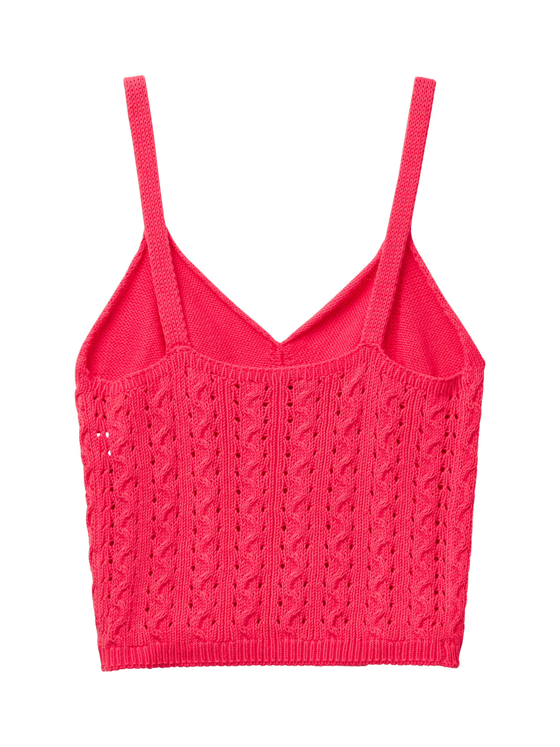 Product image 5 of 6, which shows Benetton Slim Fit Knit Top, Cyclamen, XS