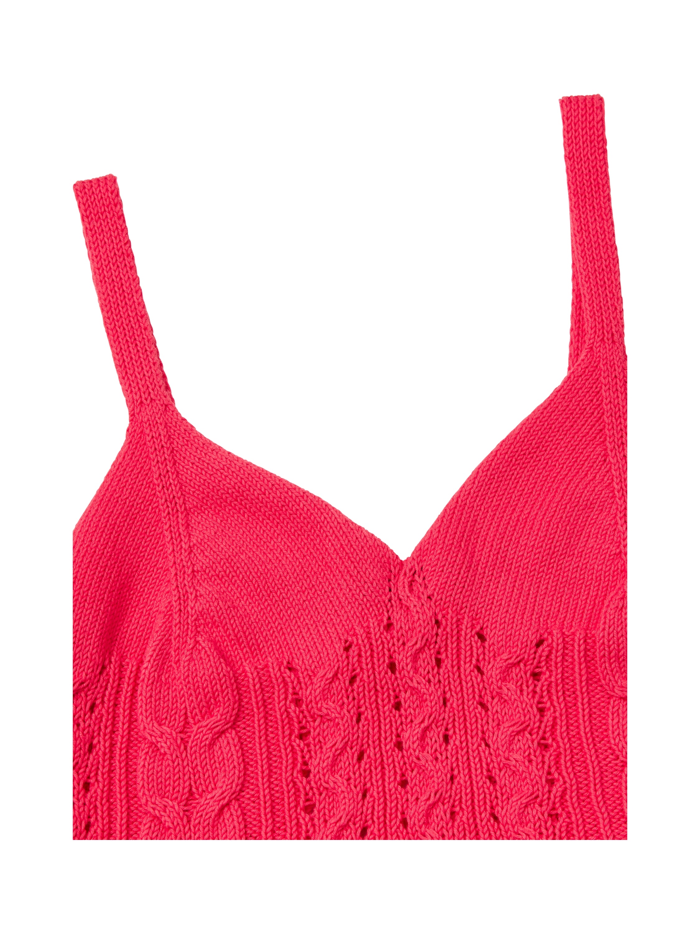 Product image 6 of 6, which shows Benetton Slim Fit Knit Top, Cyclamen, XS