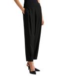 Benetton Elasticated Waist Tailored Trousers, Black