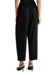 Benetton Elasticated Waist Tailored Trousers, Black