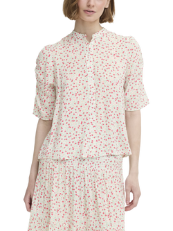 ICHI Vera Floral Shirt, Pink/Multi, Pink/Multi